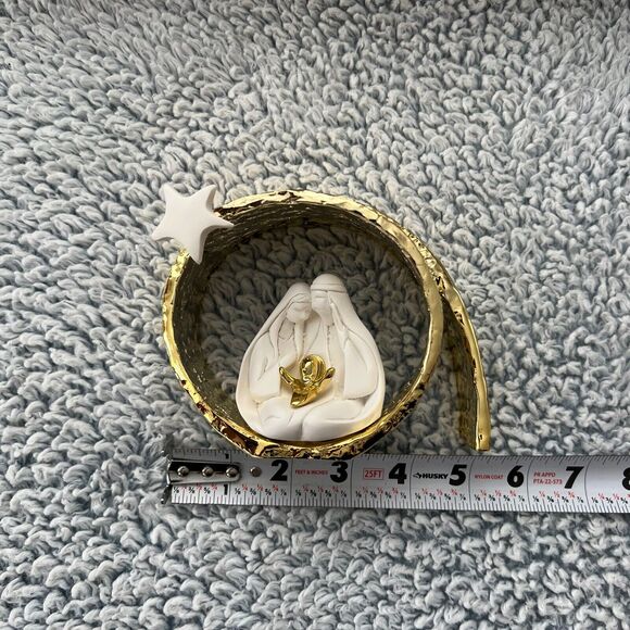 Bongelli Preziosi Nativity Three Figures In One-Piece Set Gold White NEW in Box - Picture 14 of 16